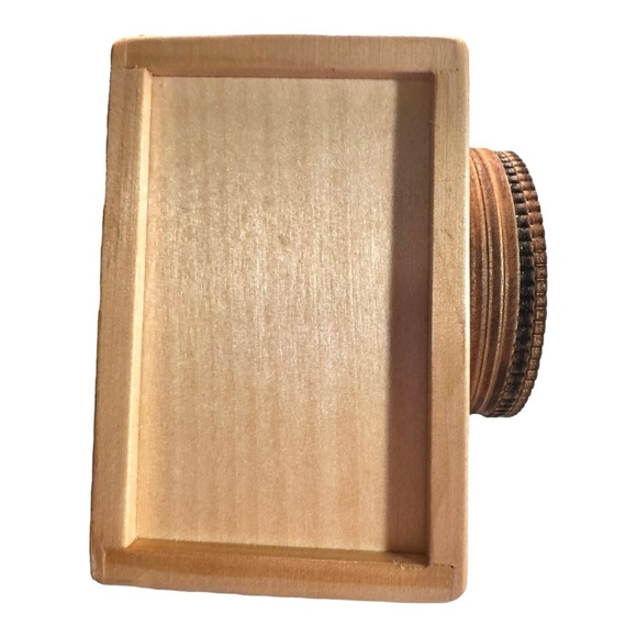 Wood Instax Mini 90 Camera Pen Holder Cup, brown, office, WFH, organizer gift - Picture 6 of 12